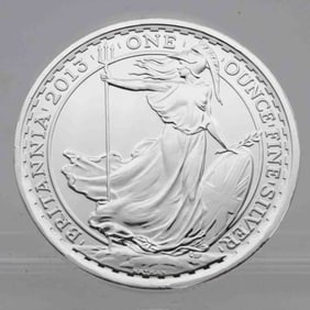 2013 Rare Britannia Snake Privy 1oz Silver Coin