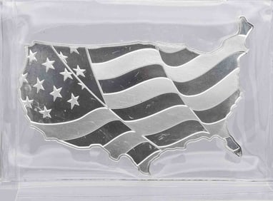Elemetal American Flag 5oz Silver Bar