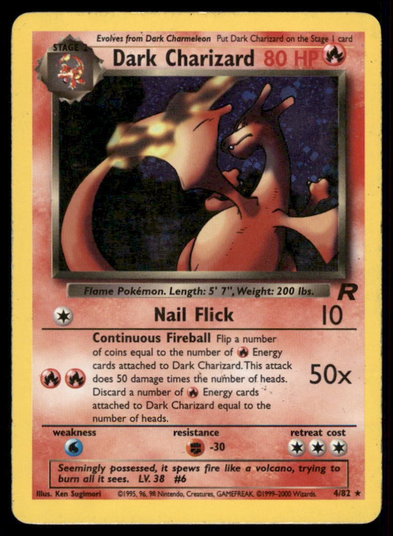 Dark Charizard (21) Team Rocket #21/82 Holo Pokemon Card (1 of 2)