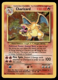 Charizard Base Set #004/102 Holo Pokemon Card
