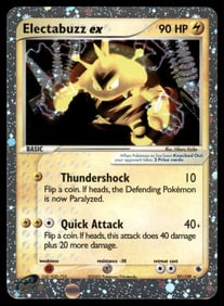 Electabuzz ex Ruby and Sapphire #97/109 Holo Pokemon Card