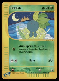 Oddish Aquapolis #097/147 Holo Pokemon Card