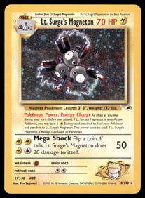 Lt. Surge's Magneton Gym Heroes #008/132 Holo Pokemon Card