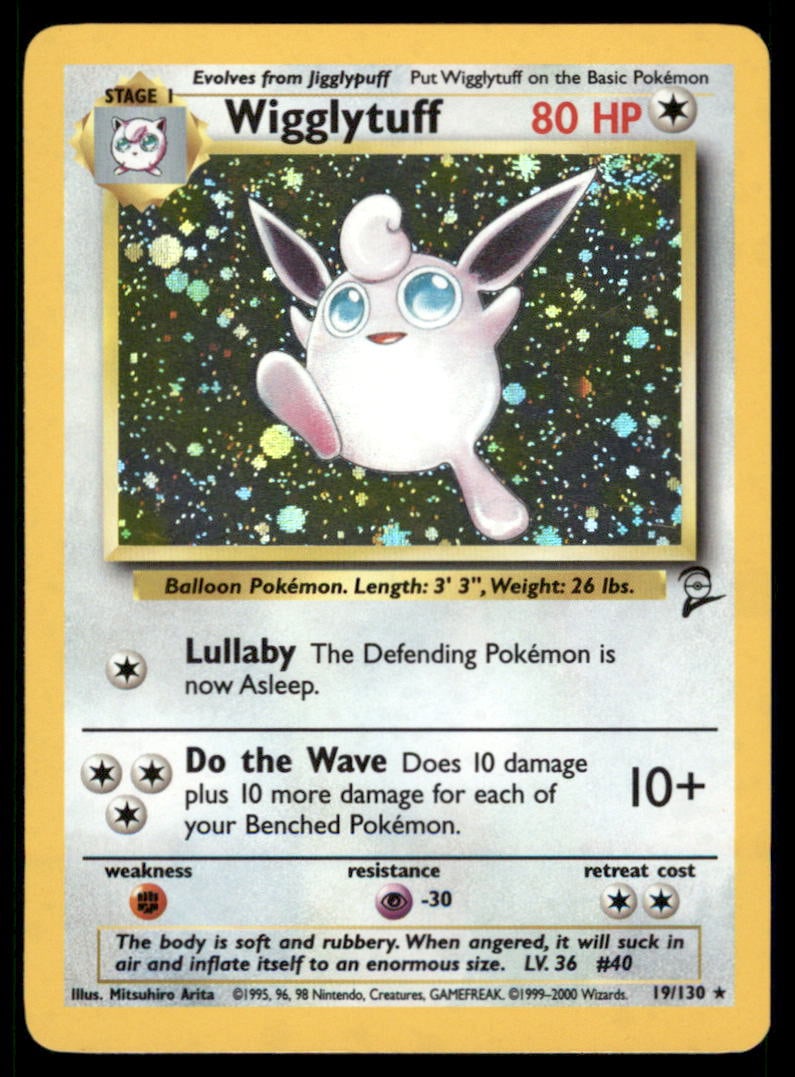 Wigglytuff Base Set 2 #019/130 Holo Pokemon Card: We offer combined shipping on multiple items. Buyers may also arrange their own shipping. LiveShipping is a separate and independent option for shipping that is NOT a part of the auction house or thei