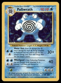 Poliwrath Base Set #013/102 Holo Pokemon Card