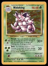 Nidoking Base Set #011/102 Holo Pokemon Card