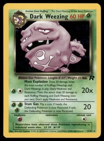 Dark Weezing (14) Team Rocket #14/82 Holo Pokemon Card