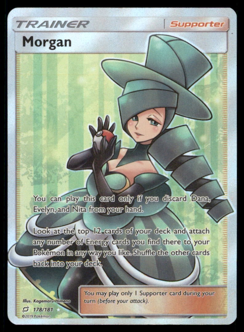 Morgan (Full Art) SM - Team Up #178/181 Holo Pokemon Card: We offer combined shipping on multiple items. Buyers may also arrange their own shipping. LiveShipping is a separate and independent option for shipping that is NOT a part of the auction house or thei