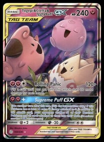 Togepi & Cleffa & Igglybuff GX SM - Cosmic Eclipse #143/236 Holo Pokemon Card