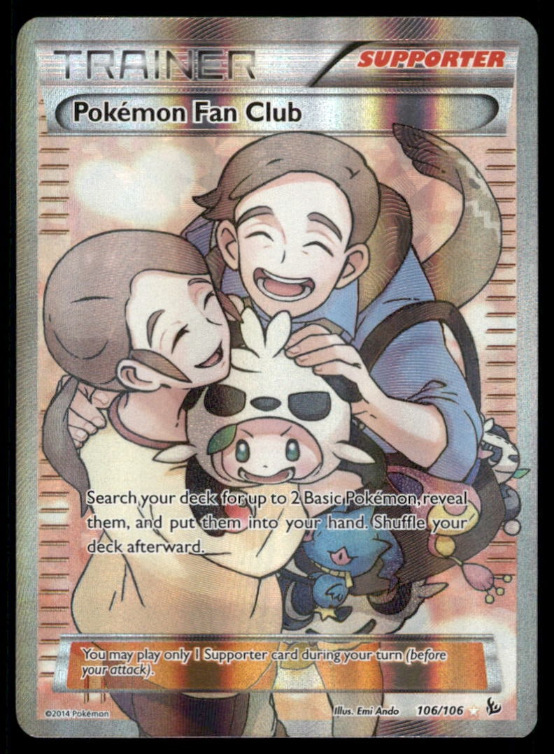 Pokemon Fan Club (106 Full Art) XY - Flashfire #106/106 Holo Pokemon Card: We offer combined shipping on multiple items. Buyers may also arrange their own shipping. LiveShipping is a separate and independent option for shipping that is NOT a part of the auction house or thei