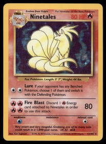 Ninetales Base Set #012/102 Holo Pokemon Card