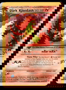 Dark Rapidash 1st Edition Rocket Vintage Pokemon Card: We offer combined shipping on multiple items. Buyers may also arrange their own shipping. LiveShipping is a separate and independent option for shipping that is NOT a part of the auction house or thei