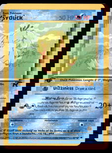 Psyduck 1st Edition Rocket Vintage Pokemon Card: We offer combined shipping on multiple items. Buyers may also arrange their own shipping. LiveShipping is a separate and independent option for shipping that is NOT a part of the auction house or thei