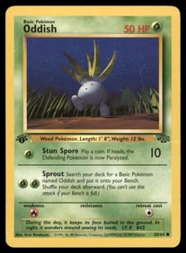 Oddish 1st Edition Jungle Vintage Pokemon Card