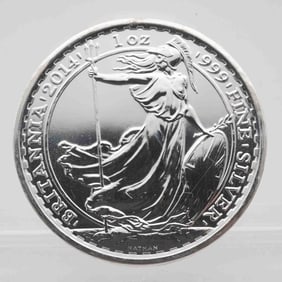 2014 Rare Britannia Horse Privy 1oz Silver Coin