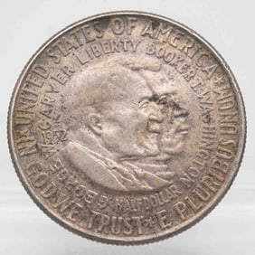 1952 Booker T. Washington Commemorative Silver Half Dollar