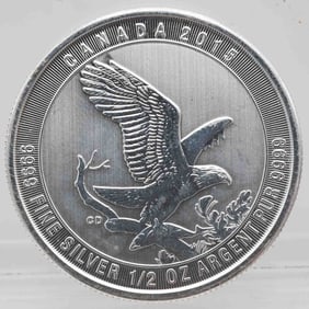 2015 Canada Bald Eagle 1/2oz Silver Coin