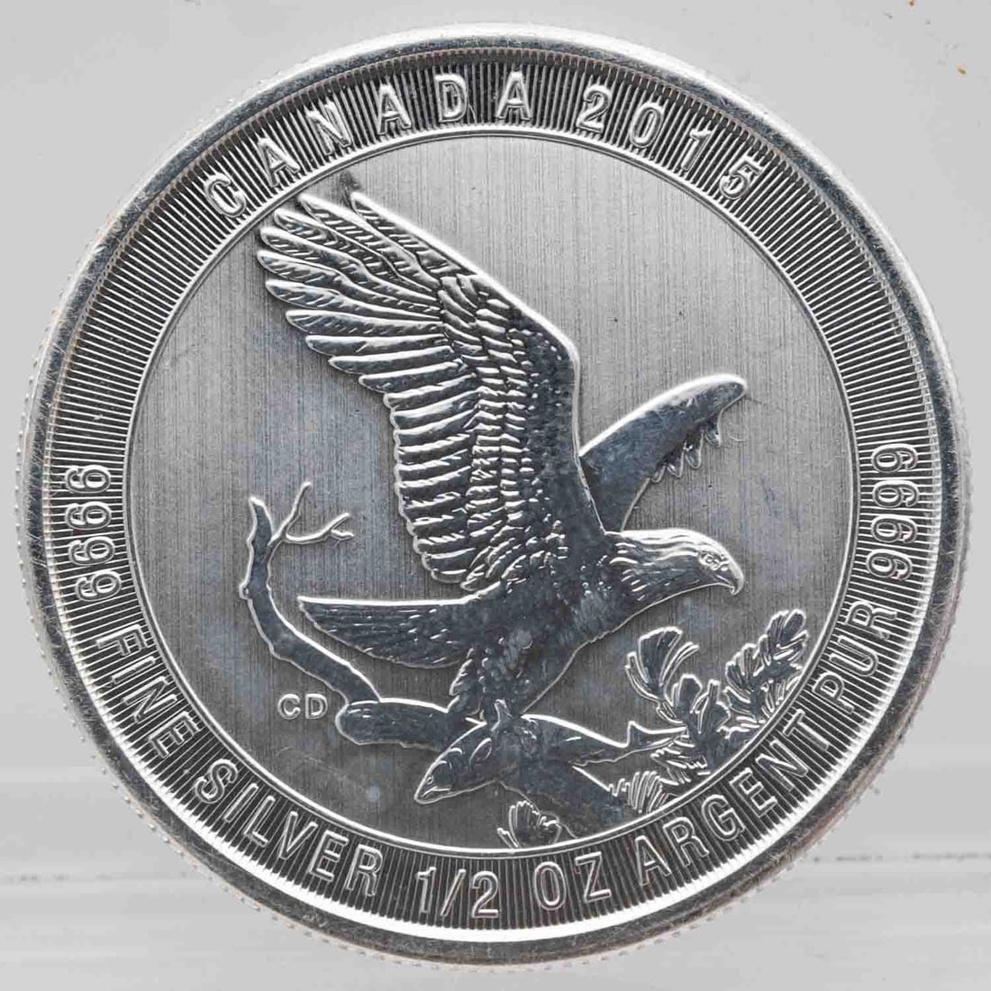 2015 Canada Bald Eagle 1/2oz Silver Coin (1 of 2)