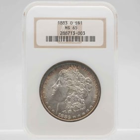 1883O Morgan Silver Dollar NGC MS65