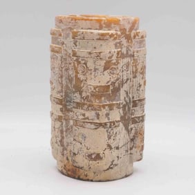 Antique Chinese Carved Jade Ritualistic Cong