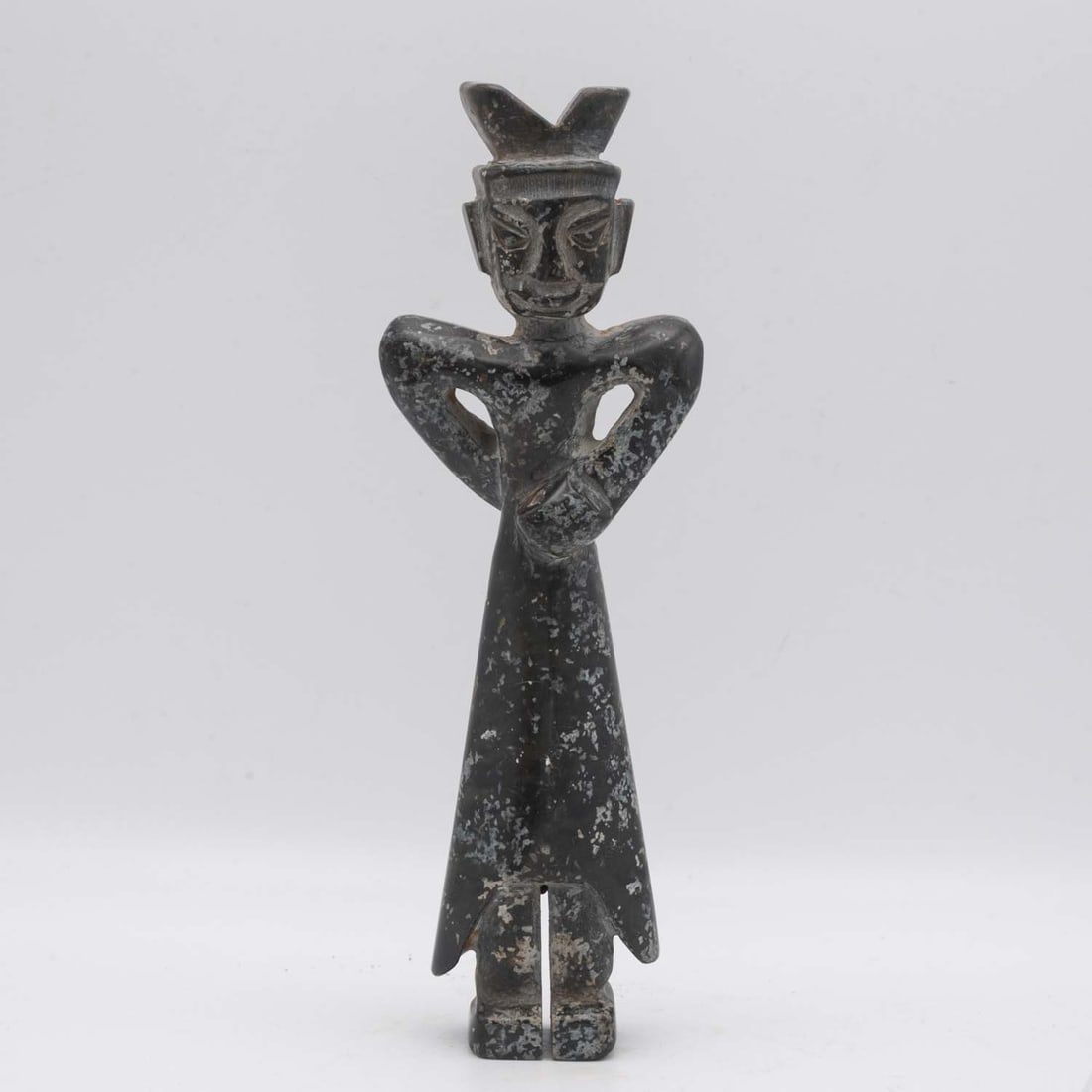 Old Chinese Carved Jade Servant Sculpture (1 of 4)