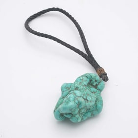 Old Chinese Tibetan Turquoise Amulet