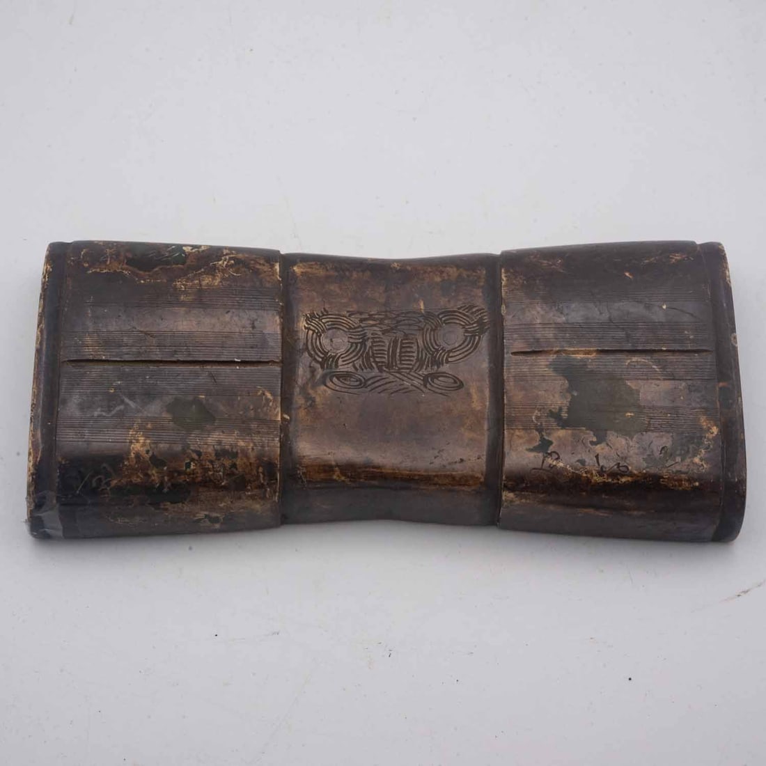 Antique Chinese Liangzhu Culture Jade Pillow: Medium: JadeSize: 6.6x3x1 inchesAge/Detail: Antique Chinese Liangzhu CultureCondition: great overall, check photo for condition reference.Provenance:Collection from Estate in TribeccaLiveShipping is N