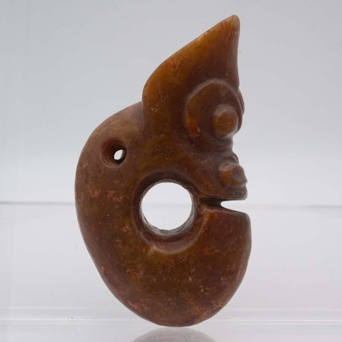 Antique Chinese Hongshan Culture Jade Pig Dragon Figure: Medium: JadeSize: 4x2x1.3 inchesAge/Detail: Antique Chinese Hongshan CultureCondition: great overall, check photo for condition referenceProvenance:Collection from Estate in TribeccaPlease view all th