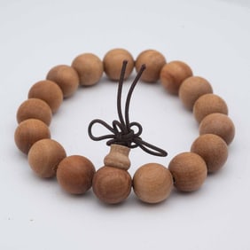 Old Chinese Sandalwood Bead Bracelet