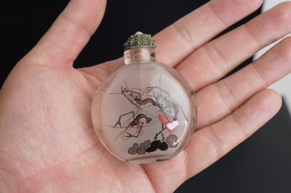 20th Century Vintage Chinese Inside Painted Snuff Bottle