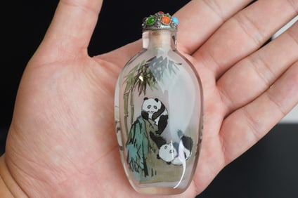 20th Century Vintage Chinese Inside Painted Snuff Bottle