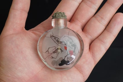 20th Century Vintage Chinese Inside Painted Snuff Bottle