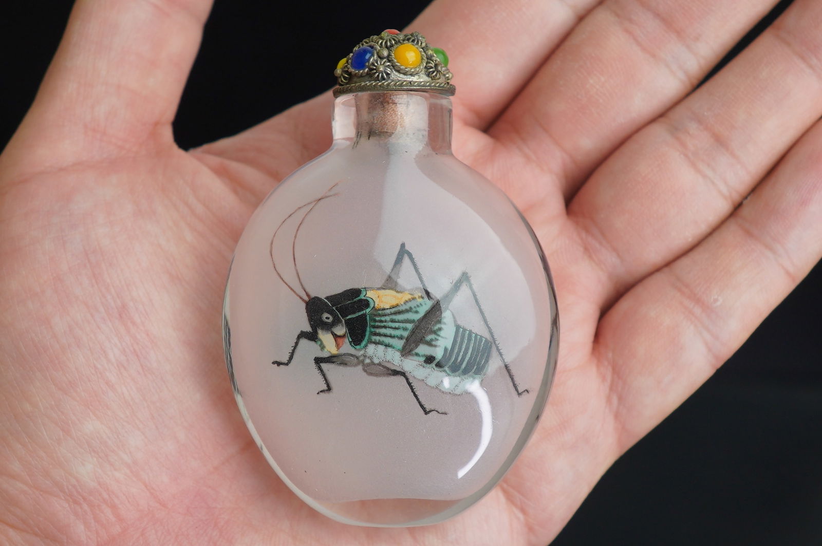 20th Century Vintage Chinese Inside Painted Snuff Bottle (1 of 3)