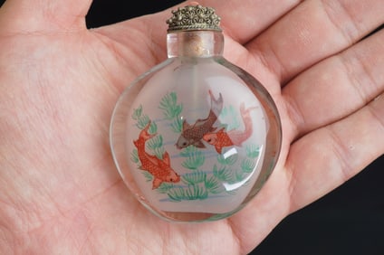 20th Century Vintage Chinese Inside Painted Snuff Bottle