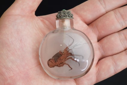 20th Century Vintage Chinese Inside Painted Snuff Bottle