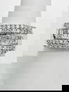 14KT White Gold Natural Diamond Wide Band # 2048