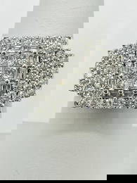 14KT White Gold Natural Diamond Ring # 2052
