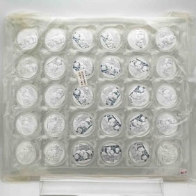 2013 Lot Of 30 Sealed Chinese Panda 1oz Silver Coin
