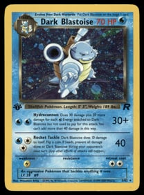 Dark Blastoise 1st Ed. Team Rocket #03/82 Holo Pokemon Card