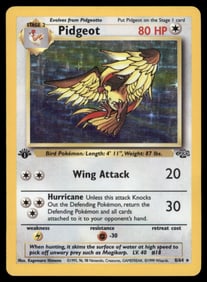 Pidgeot 1st Ed. (8) Jungle #08/64 Holo Pokemon Card