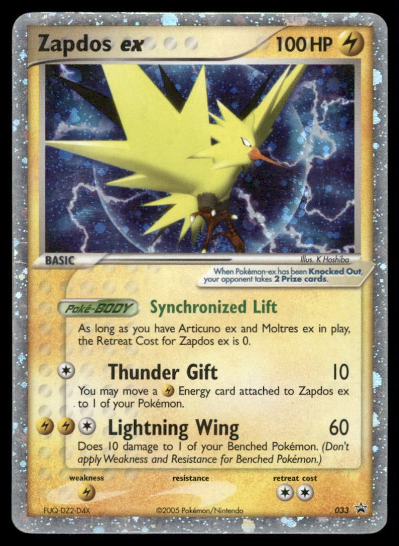 Zapdos ex Nintendo Promos #033 Holo Pokemon Card: We offer combined shipping on multiple items. Buyers may also arrange their own shipping. LiveShipping is a separate and independent option for shipping that is NOT a part of the auction house or thei