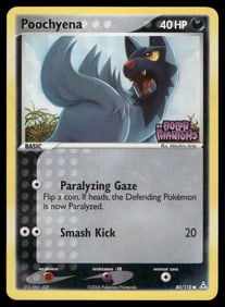 Poochyena Holon Phantoms Stamped Holo Pokemon Card