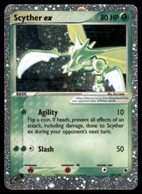 Scyther ex Ruby and Sapphire #102/109 Holo Pokemon Card