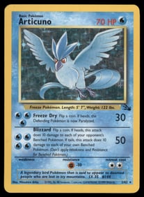 Articuno (2) Fossil #02/62 Holo Pokemon Card