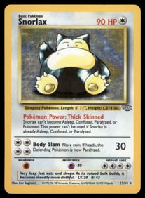 Snorlax (11) Jungle #11/64 Holo Pokemon Card