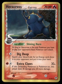 Heracross (Delta Species) Dragon Frontiers #3/101 Holo Pokemon Card