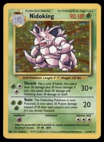 Nidoking Base Set #011/102 Holo Pokemon Card