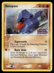Nosepass Stamped Deoxys #42/107 Holo Pokemon Card