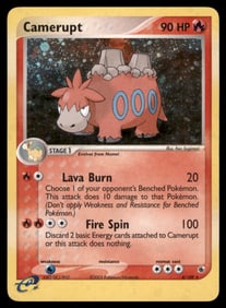 Camerupt Ruby and Sapphire #4/109 Holo Pokemon Card