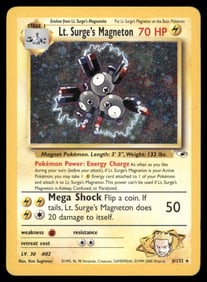 Lt. Surge's Magneton Gym Heroes #008/132 Holo Pokemon Card